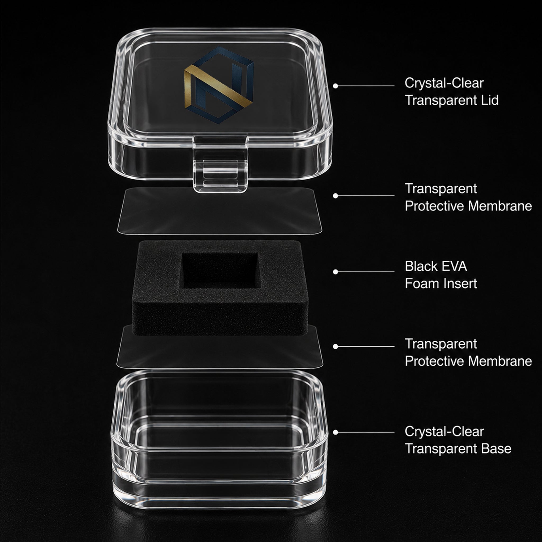1-inch gemstone boxes